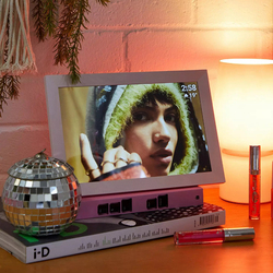 Pixie WiFi Connected Picture & Video Display Full HD Touchscreen Smart Digital Photo Frame with Built-in Speaker, 10.1-inch, Pink