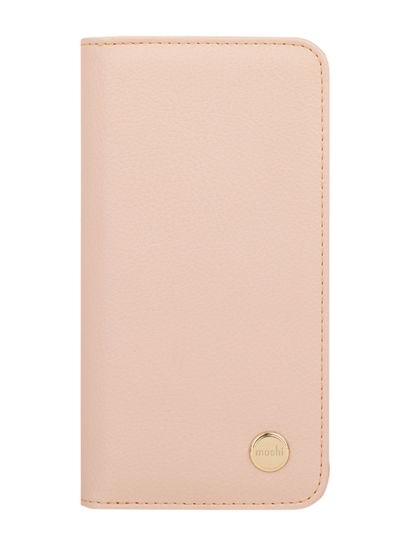Moshi Overture 3-in-1 Apple iPhone 12 Mini Leather Mobile Phone Case Cover, Pink