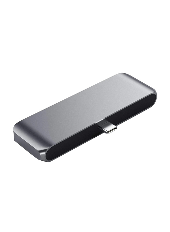 Satechi Aluminum USB Type-C Mobile Pro Hub for Apple iPad & USB Type-C Smartphones/Tablets, Space Grey