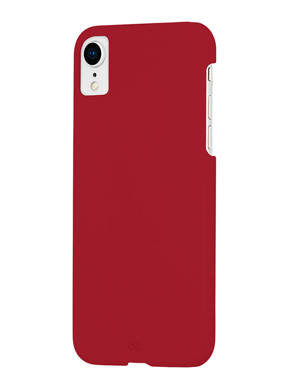 Case-Mate Apple iPhone XR Barely There Leather Mobile Phone Case Cover, Cardinal/Red