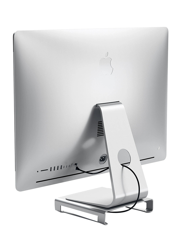 Satechi Type-C Aluminum Monitor Stand Hub for Apple iMac Pro, 2019/2017/2016 iMac, Silver
