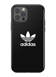 Adidas Snap Apple iPhone 12/12 Pro Trefoil Mobile Phone Case Cover, Black