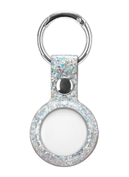 Case-Mate Apple Leather AirTag Keychain Case, Sparkle