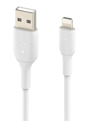 Belkin 1-Meter Boost Charge Lightning PVC Cable, USB Type A Male to Lightning for Apple Devices, White