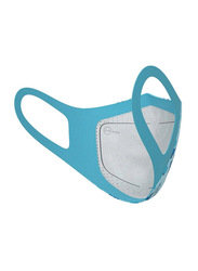 Airinum Kids Lite Air Washable/Reusable Facial Mask, Wild Blue, Extra Small