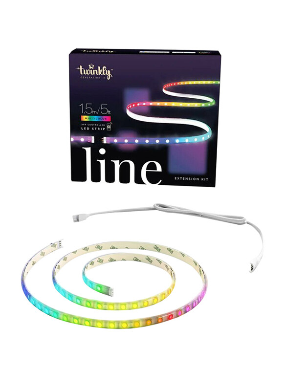 

Twinkly Line Expansion Kit 90 LED RGB App Controlled Adhesive + Magnetic LED Light Strip with 16 Million Colors, Indoor Smart Home Decoration Light, B