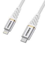 Otterbox 2-Meter Premium Lightning Cable, USB Type-C Male to Lightning for Apple Devices, White
