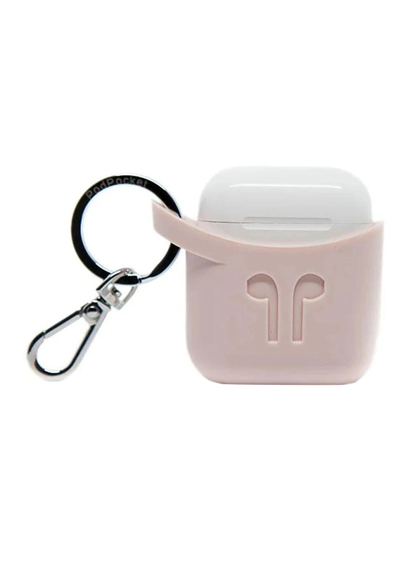 Podpocket Silicone Case for Apple AirPods, Pink Ash