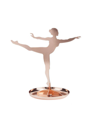 Kikkerland Ballerina Copper Jewelry Stand, Rose Gold