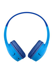 Belkin Soundform Mini Wireless On-Ear Headphones for Kids with Mic, Blue