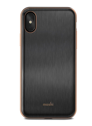 Moshi Apple iPhone XS/X iGlaze Mobile Phone Case Cover, Imperial Black