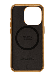 Native Union Apple iPhone 15 Pro 2023 (RE) Classic Leather Mobile Phone Case Cover with Magsafe, Kraft