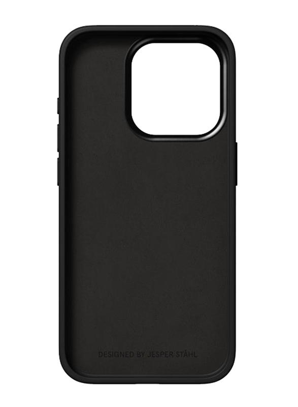 Nudient Apple iPhone 15 Pro 2023 Plastic Bold Mobile Phone Case Cover, Black