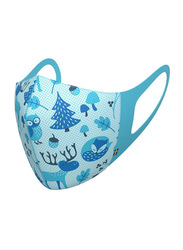Airinum Kids Lite Air Washable/Reusable Facial Mask, Wild Blue, Small