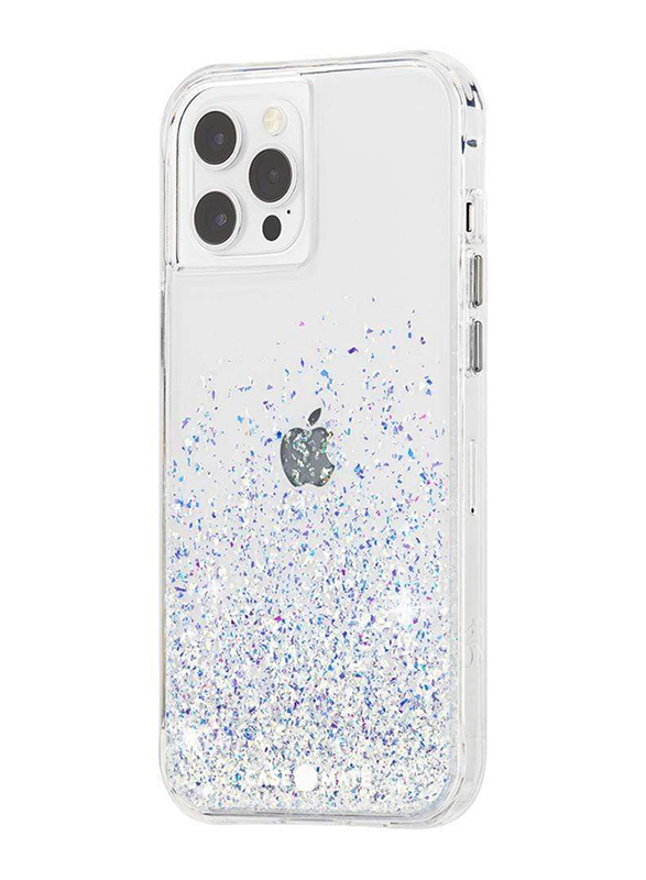 Case-Mate Apple iPhone 13 Pro Max Twinkle Ombra Micropel & Antimicrobial MagSafe Mobile Phone Case Cover, Stardust