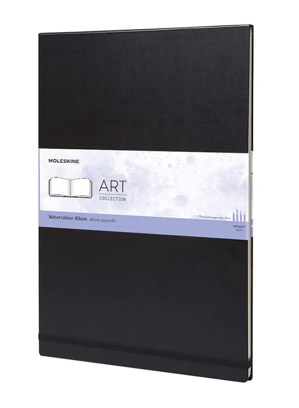 

Moleskine Art Collection Watercolor Album Notebook, 60 Pages, A3 Size, Black