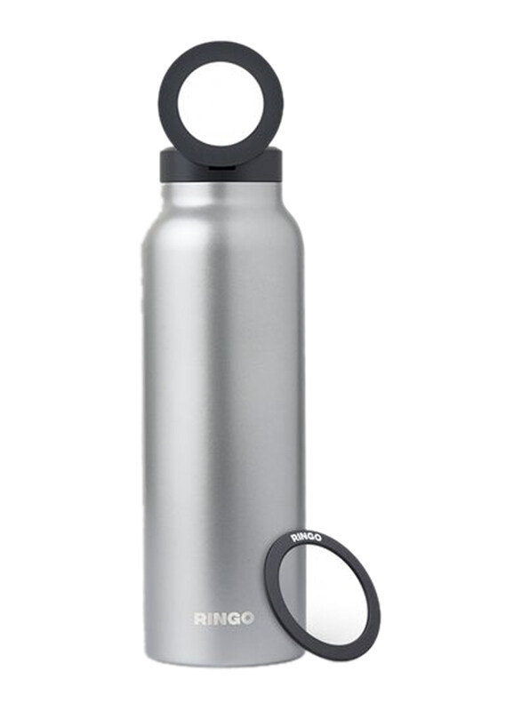 

Ringo 32Oz Water Bottle + Free Magnetic Booster Ring Stainless Steel Hydration Bottle with Integrated MagSafe Phone Mount, Grey