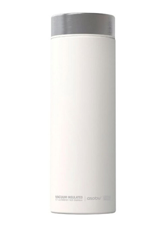 

Asobu 500ml La Baton Vacuum Insulated Stainless Steel Water Bottle, White