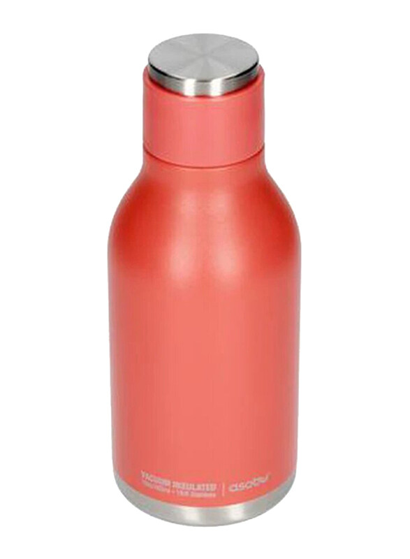 

Asobu 473ml Urban Insulated and Double Walled 24hrs Cool Stainless Steel Bottle, Peach