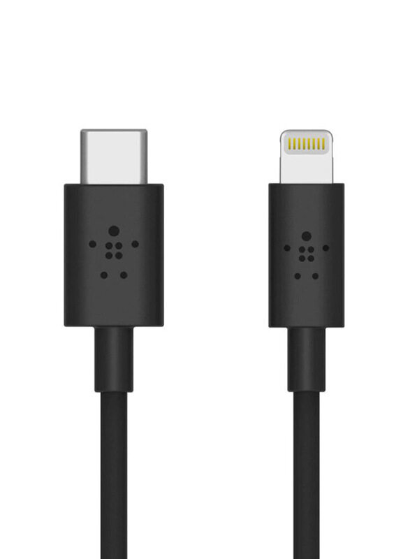 

Belkin 1-Meter Boost Charge Lightning Cable, USB Type-C Male to Lightning for Apple Devices, Black