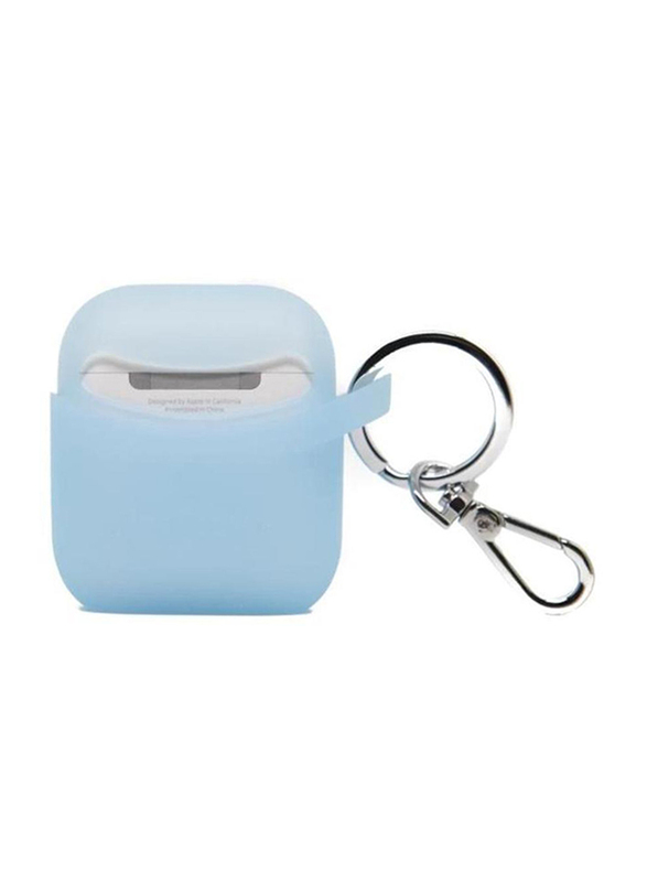 Podpocket Scoop Collection Silicone Case for Apple AirPods, Light Blue