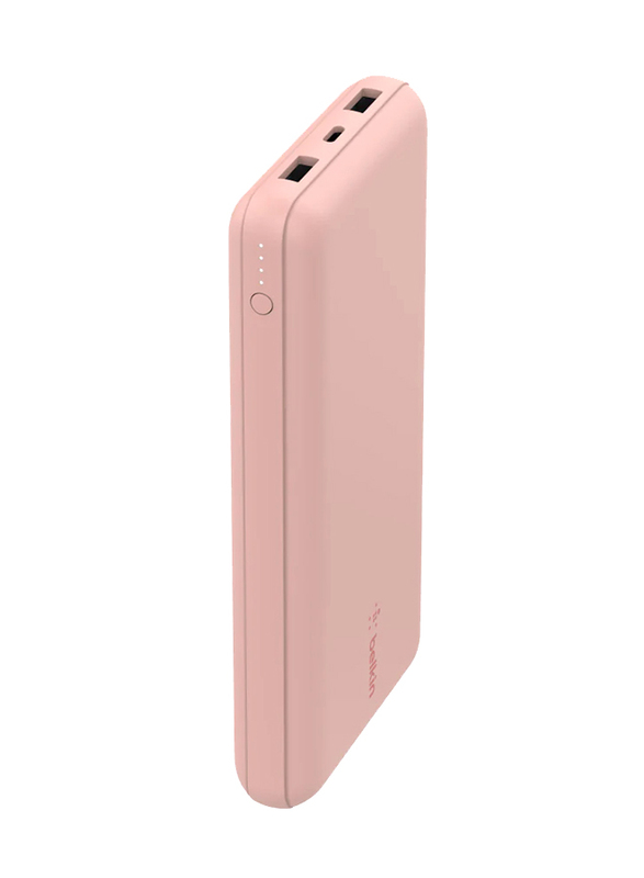 Belkin Boost Charger 20000 mAh Power Bank Fast Charger with USB-C1, USB-A2,and USB C Device, Rose Gold