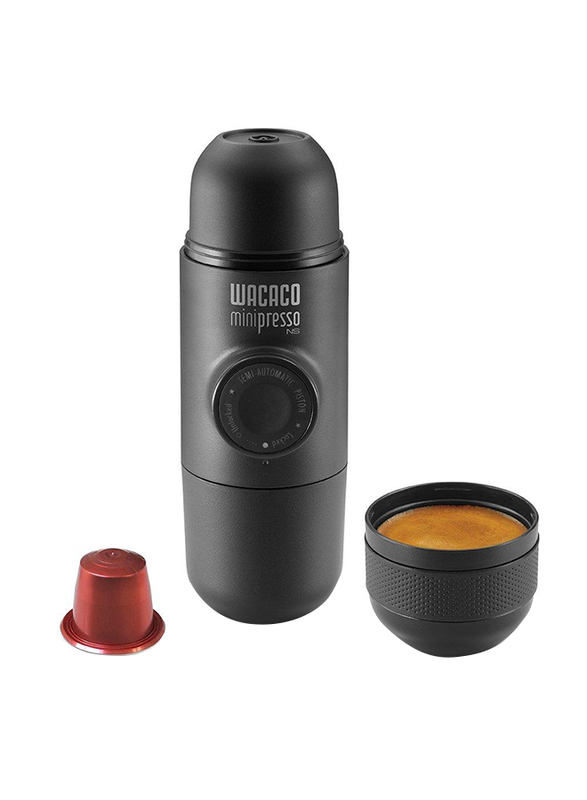 Wacaco Minipresso Hand Powered Espresso Coffee Machine for Nespresso Capsule, WC-MINIP-NS, Black