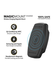 Scosche MagicMount Wireless FreeFlow Magnetic Vent Mount Car Charger, Black