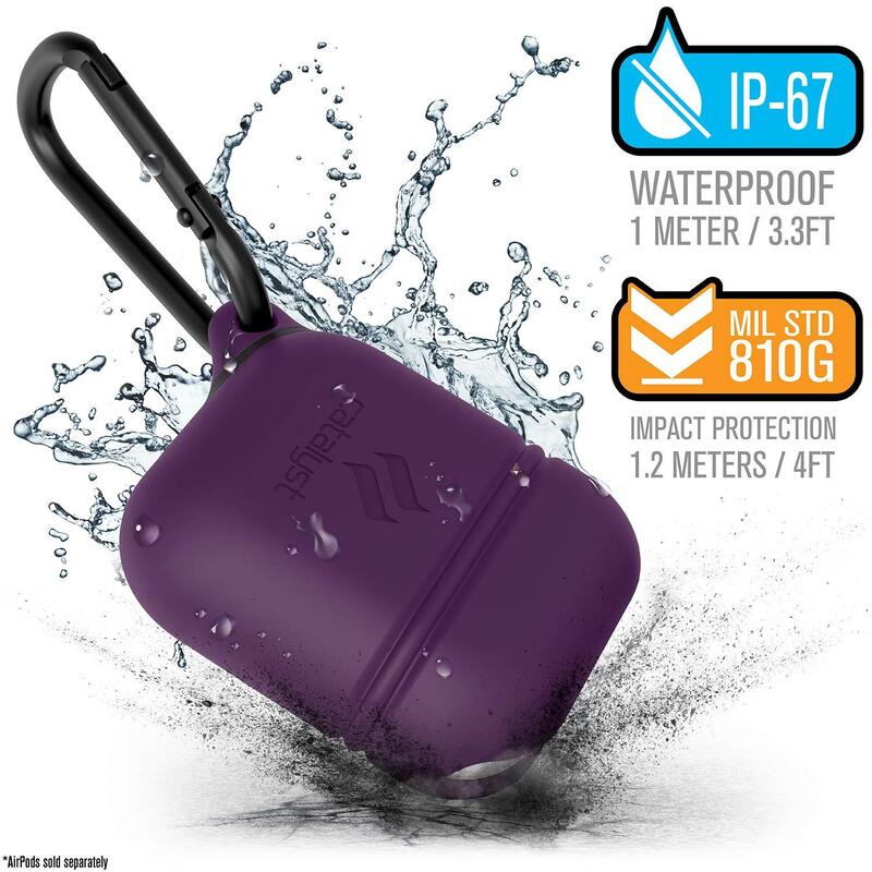 Catalyst Silicone Case for Apple Airpods, Deep Plum