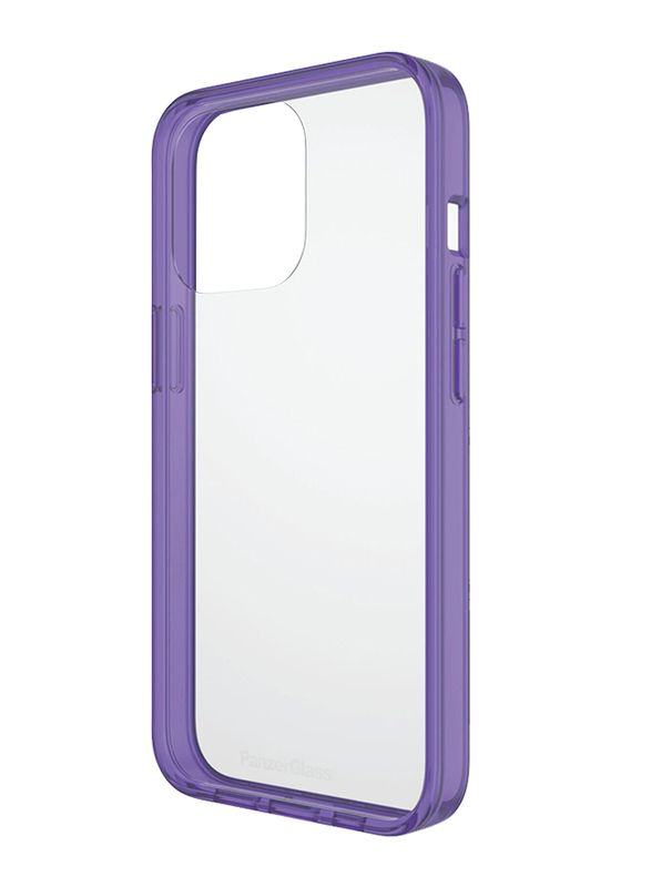 Panzerglass Apple iPhone 13 Pro Clear Case Color TPU Drop Protection Treated Mobile Phone Case Cover with Anti-Microbial, Grape Purple