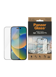 Panzerglass Apple iPhone 14 Pro 2022 Anti-Reflective Screen Protector, Black/Clear