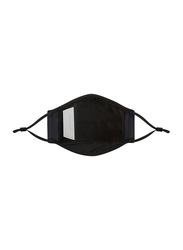 Moshi Omniguard Washable/Reusable Facial Mask, with Replaceable Filters Up to 6 Weeks, Ocean Black, Small