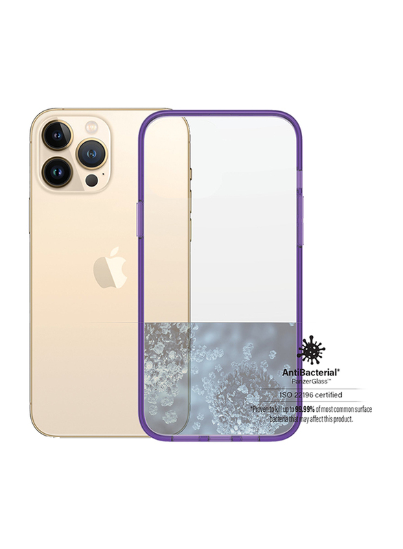 Panzerglass Apple iPhone 13 Pro Max Mobile Phone Case Cover, Purple Clear