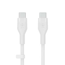 Belkin BoostCharge Flex USB-C to USB-C Charge & Sync Cable 1M Fast Charge Power Delivery, Heavy Duty, for Apple MacBook Air/Pro, iPad Pro/Air/Mini, Samsung Galaxy S23/22 Ultra - White