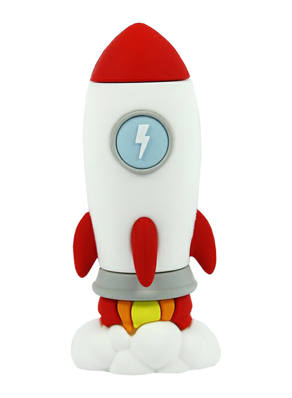 

Mojipower 2600mAh Rocket Power Bank with Micro-USB Input, Red/White