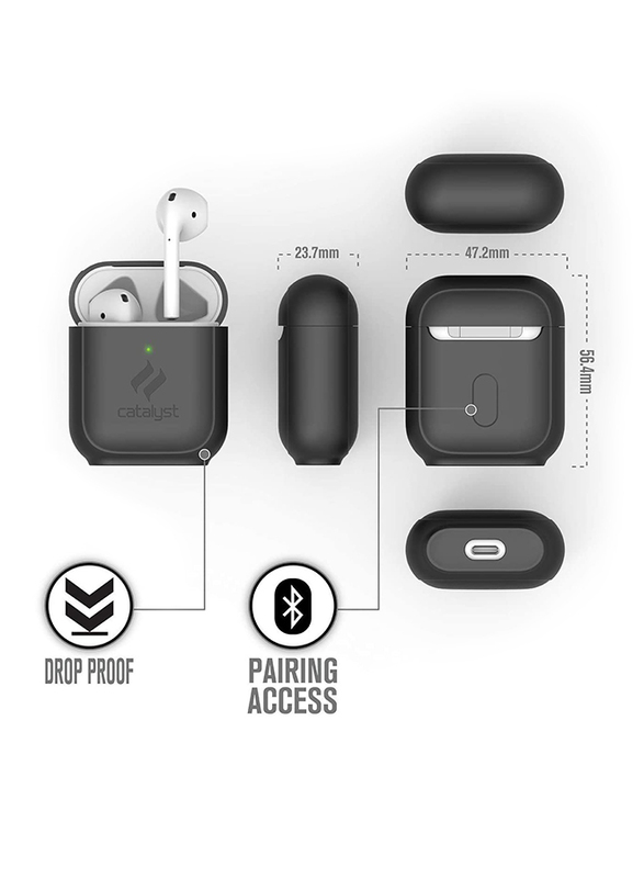 Catalyst Standing Case for Apple AirPods 1/2, Stealth Black