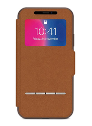 Moshi Apple iPhone XS/X Mobile Phone Sense Case Cover, Caramel Brown
