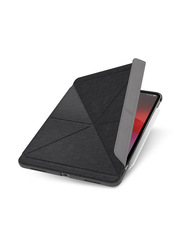 Moshi Apple iPad Pro 11-inch (2nd/1st Gen) VersaCover Leather 360 Protection & Shock Absorbing Magnetic Folding Folio Tablet Flip Case Cover, Charcoal Black