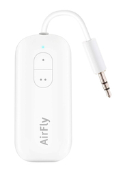 Twelve South Airfly Duo Airpod Bluetooth Dongle for Air Flights, White