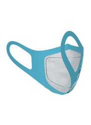 Airinum Kids Lite Air Washable/Reusable Facial Mask, Wild Blue, Small