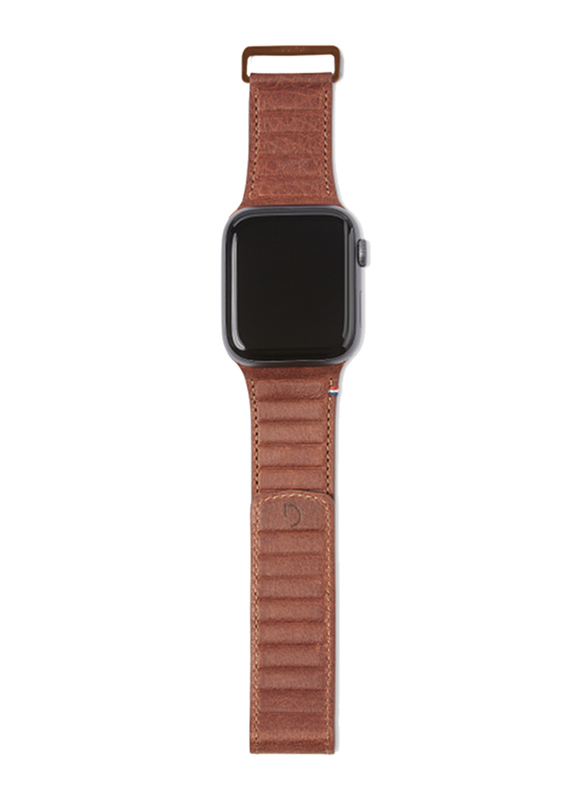 Decoded Leather Magnetic Traction Strap for Apple Watch Series 5/4/3/2/1 42mm/44mm, Brown