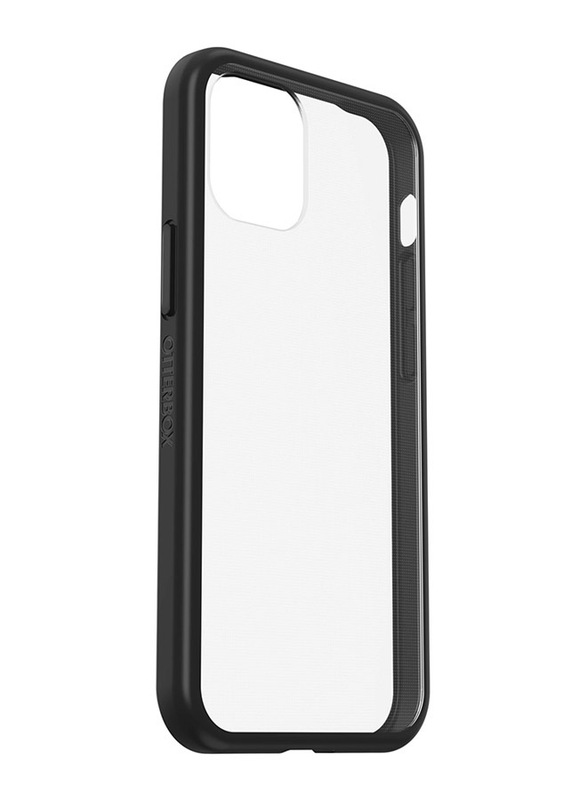 Otterbox Apple iPhone 12 Mini React Ultra-Slim Lightweight Mobile Phone Case Cover with Military Grade Drop Protection & Wireless Charging Compatible, Clear/Black