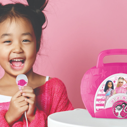 KIDdesigns Barbie Sing Along Boombox, Multicolour