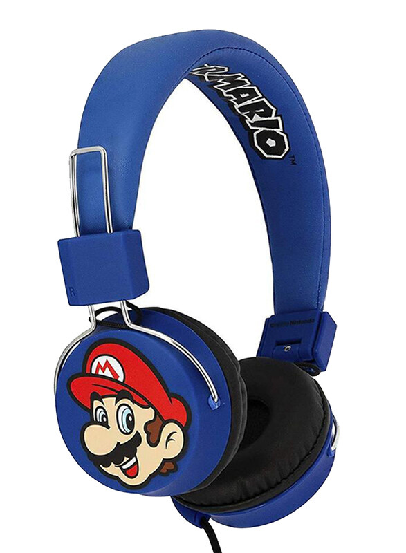 

OTL 3.5mm Jack On-Ear Folding Headphones, with Mic, Mario & Luigi, Blue