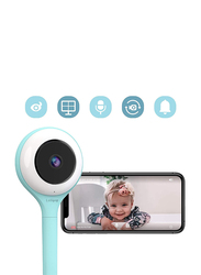 Lollipop Video Baby Monitor with Infrared Night Vision, LED 2.4GHz Wireless Transmission, Two-Way Talk, Temperature Sensor, Turquoise