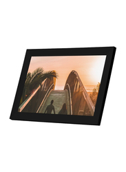 Pixie WiFi Connected Picture & Video Display Full HD Touchscreen Smart Digital Photo Frame with Built-in Speaker, 10.1-inch, Black