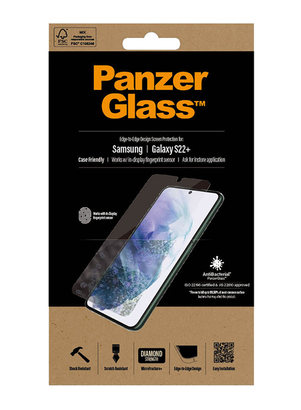 Panzerglass Samsung Galaxy S22+ Screen Protector, Clear