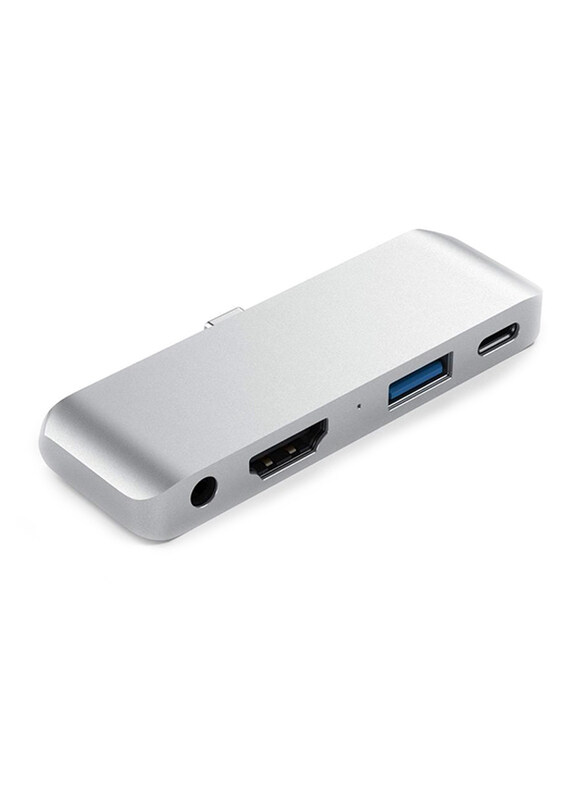 

Satechi Aluminum USB Type-C Mobile Pro Hub for Apple iPad & USB Type-C Smartphones/Tablets, Silver