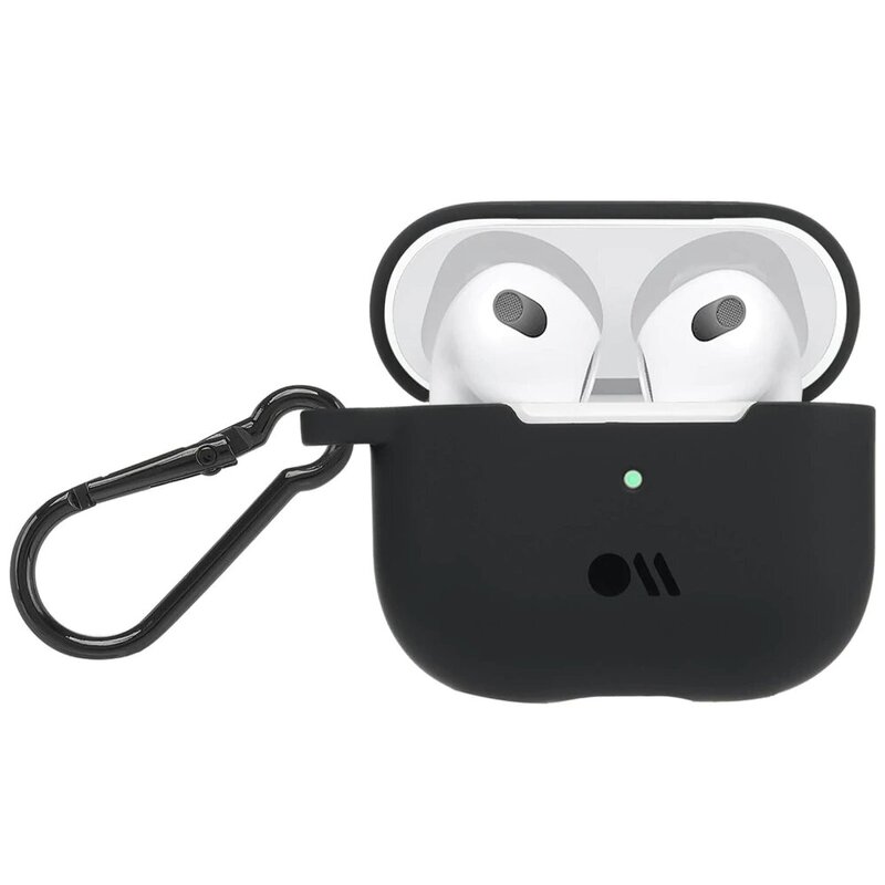 Case-Mate Circular Ring Clip Precision Molded Fit Case Cover for Apple Airpods 3rd Gen, Black