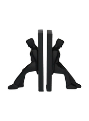 Kikkerland The Leaning Men Bookends, Black